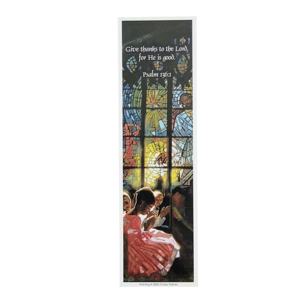 Vintage '03 Charly Palmer Bookmark Black Church 4 little Girls Antioch TCH-66478